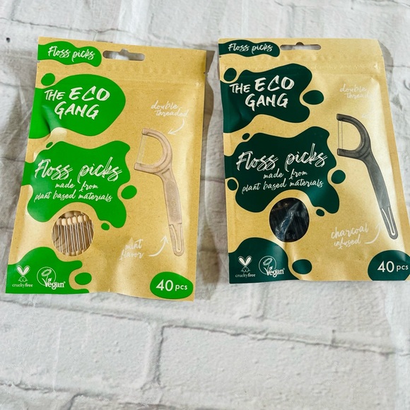 The Eco Gang Mint and Charcoal infused floss NWT 40 pieces - Picture 1 of 10